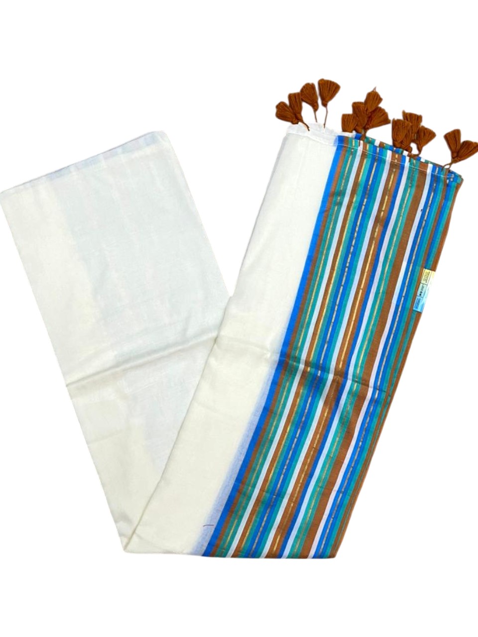Southloom Mul Cotton 120 x 120 Soft Fabric Saree Multicolour SL215