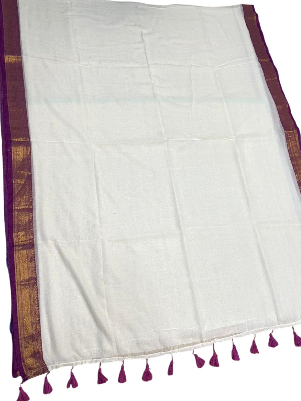 Southloom Mul Cotton 120 x 120 Soft Fabric Saree  SL215