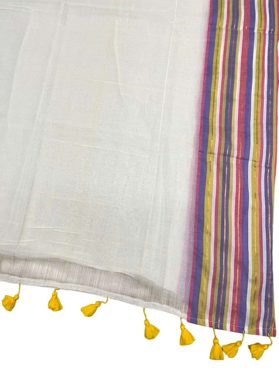 Southloom Mul Cotton 120 x 120 Soft Fabric Saree SL215