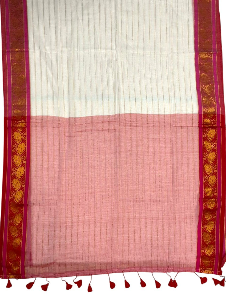 Southloom Mul Cotton 120 x 120 Soft Fabric Saree SL215
