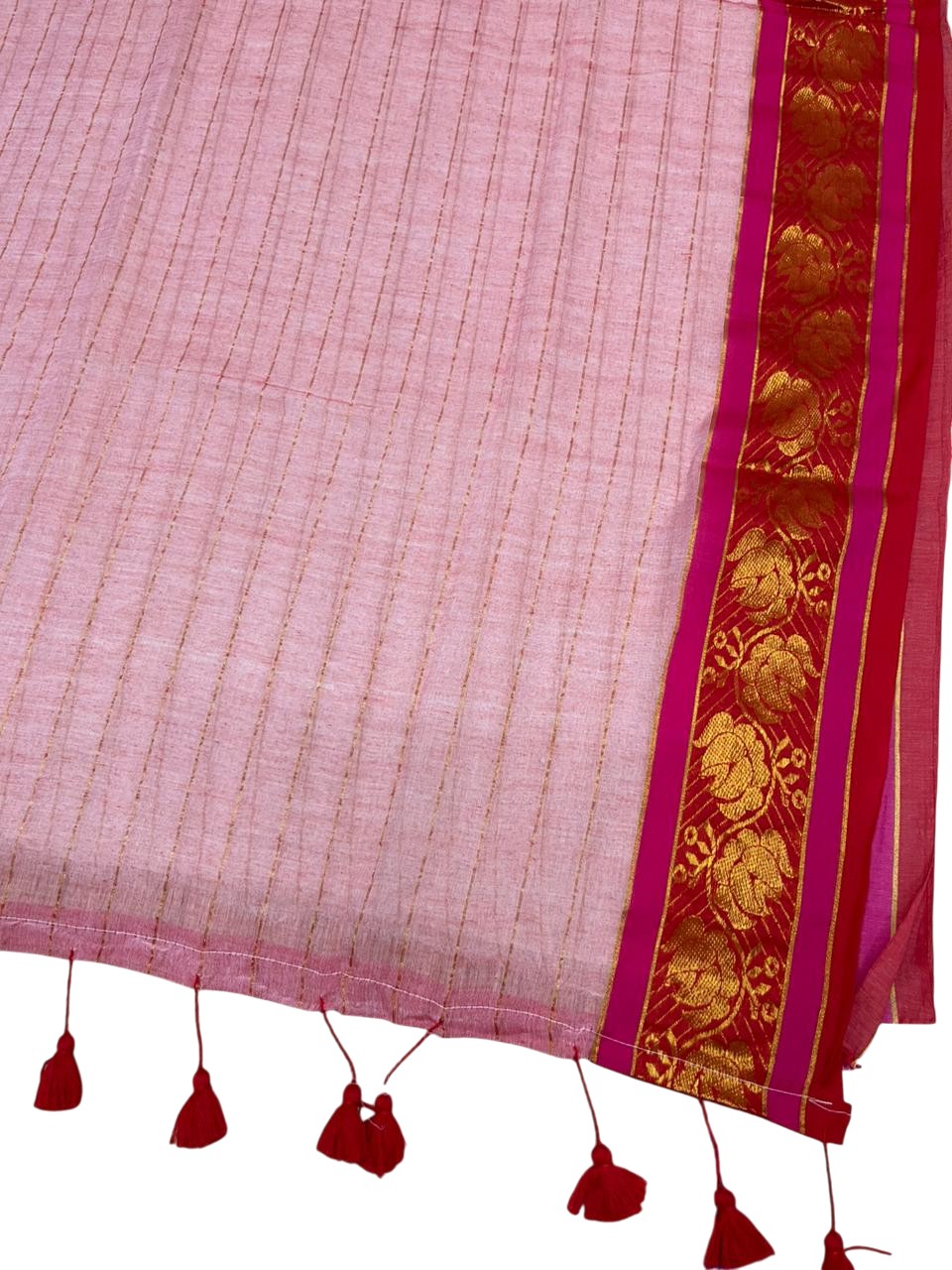 Southloom Mul Cotton 120 x 120 Soft Fabric Saree SL215