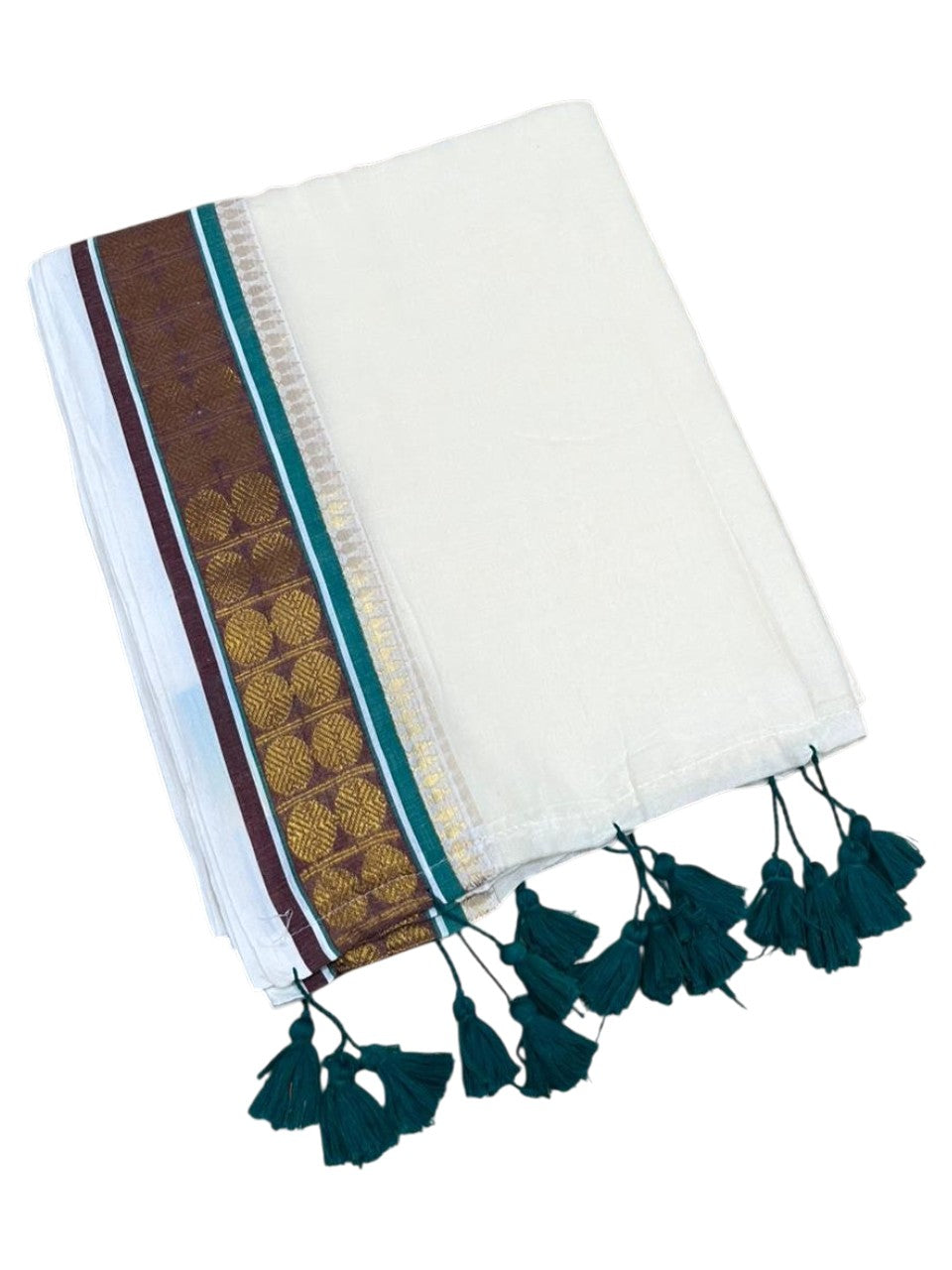 Southloom Mul Cotton 120 x 120 Soft Fabric Saree SL215