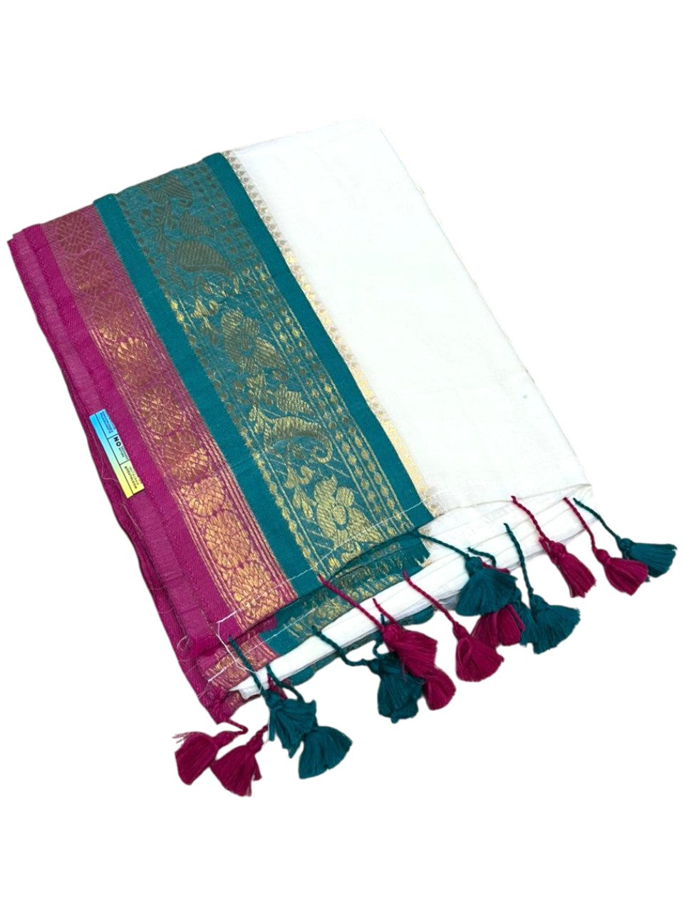 Southloom Mul Cotton 120 x 120 Soft Fabric Saree With Kanchi Border SL215