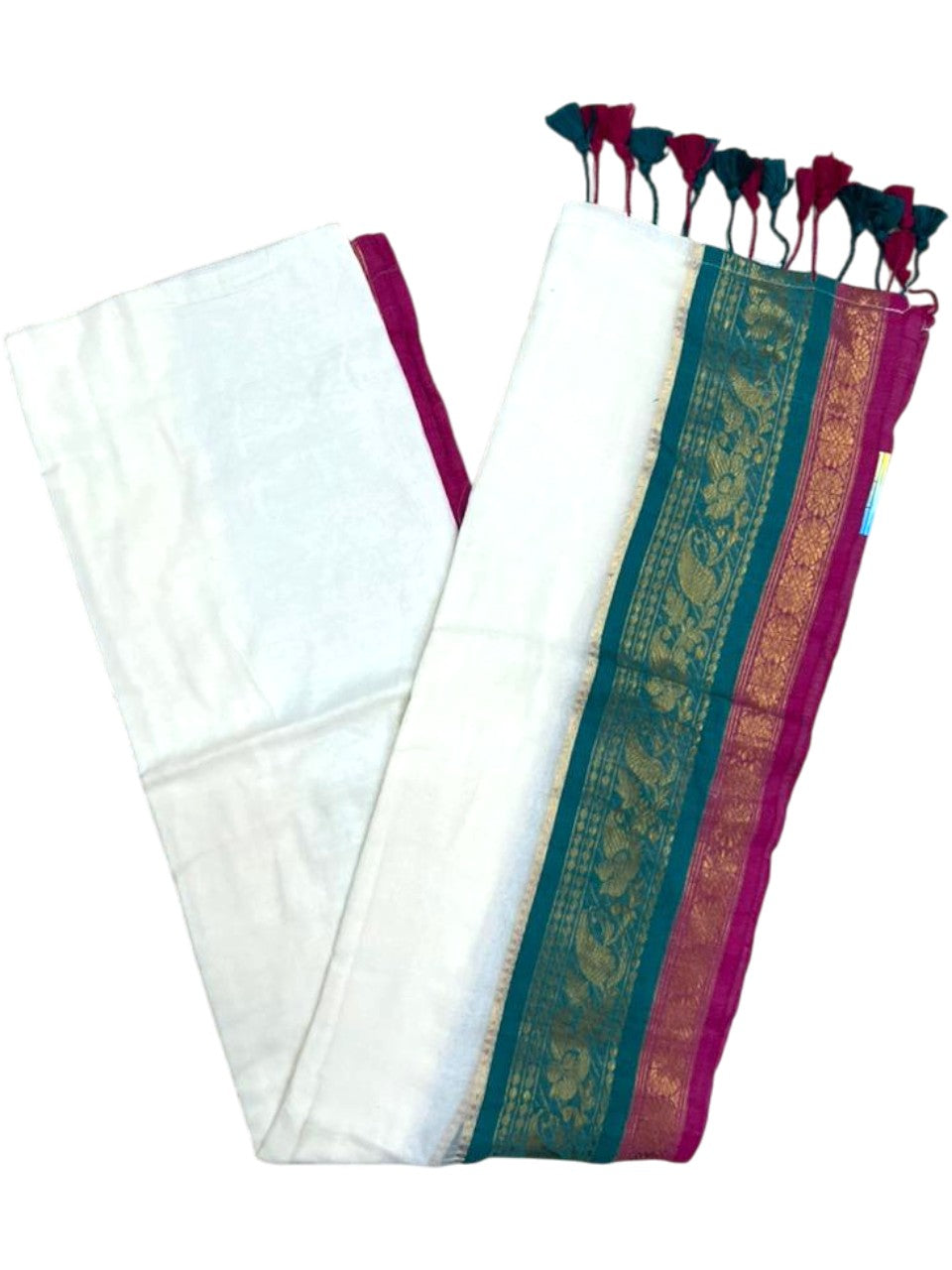 Southloom Mul Cotton 120 x 120 Soft Fabric Saree With Kanchi Border SL215