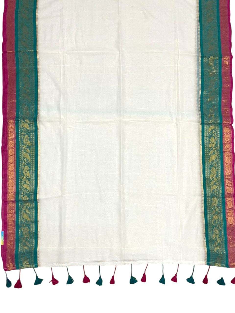 Southloom Mul Cotton 120 x 120 Soft Fabric Saree With Kanchi Border SL215
