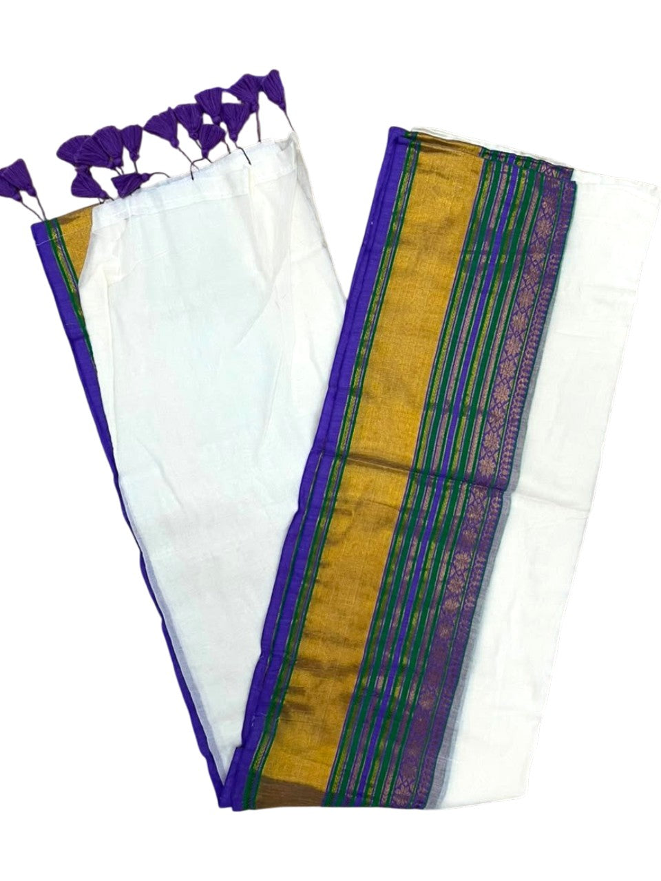 Southloom Mul Cotton 120 x 120 Soft Fabric Saree SL215