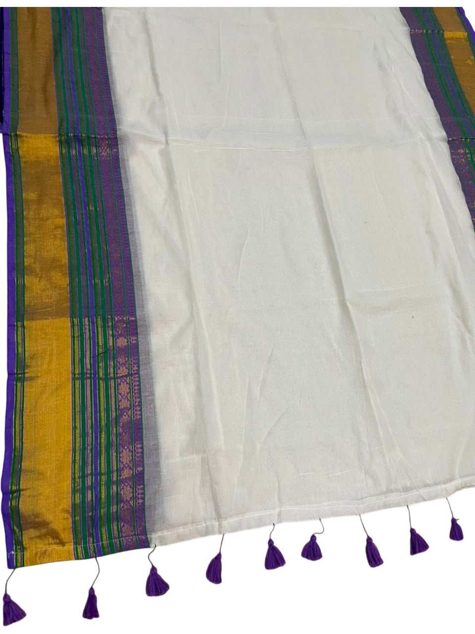 Southloom Mul Cotton 120 x 120 Soft Fabric Saree SL215