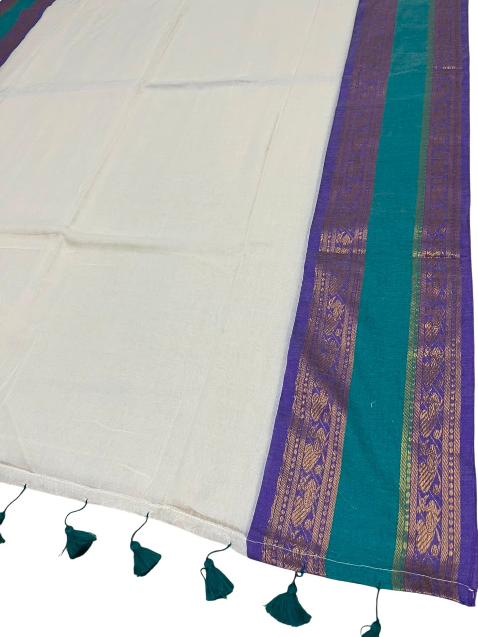 Southloom Mul Cotton 120 x 120 Soft Fabric Saree SL215