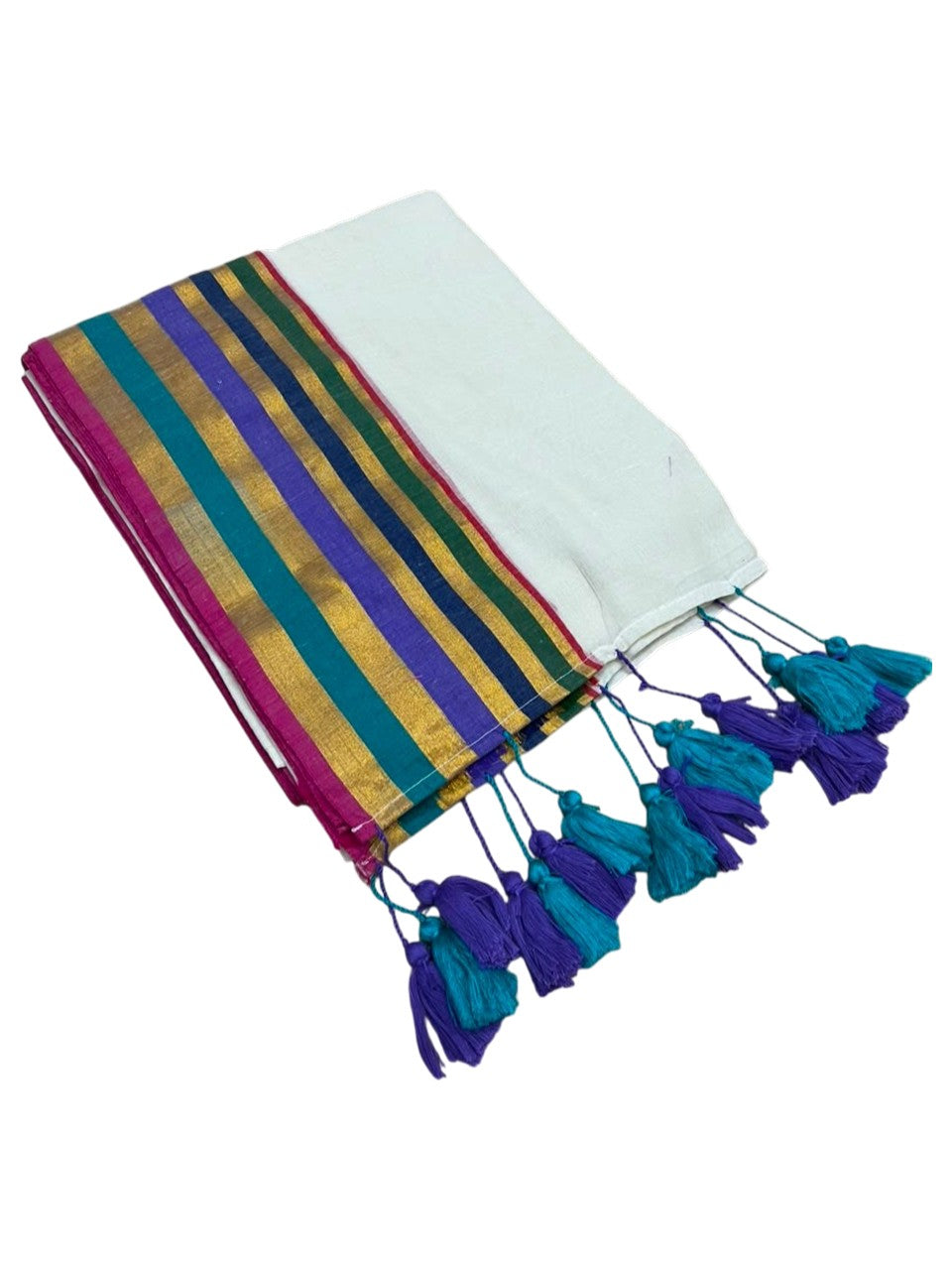 Southloom Mul Cotton 120 x 120 Soft Fabric Saree SL215