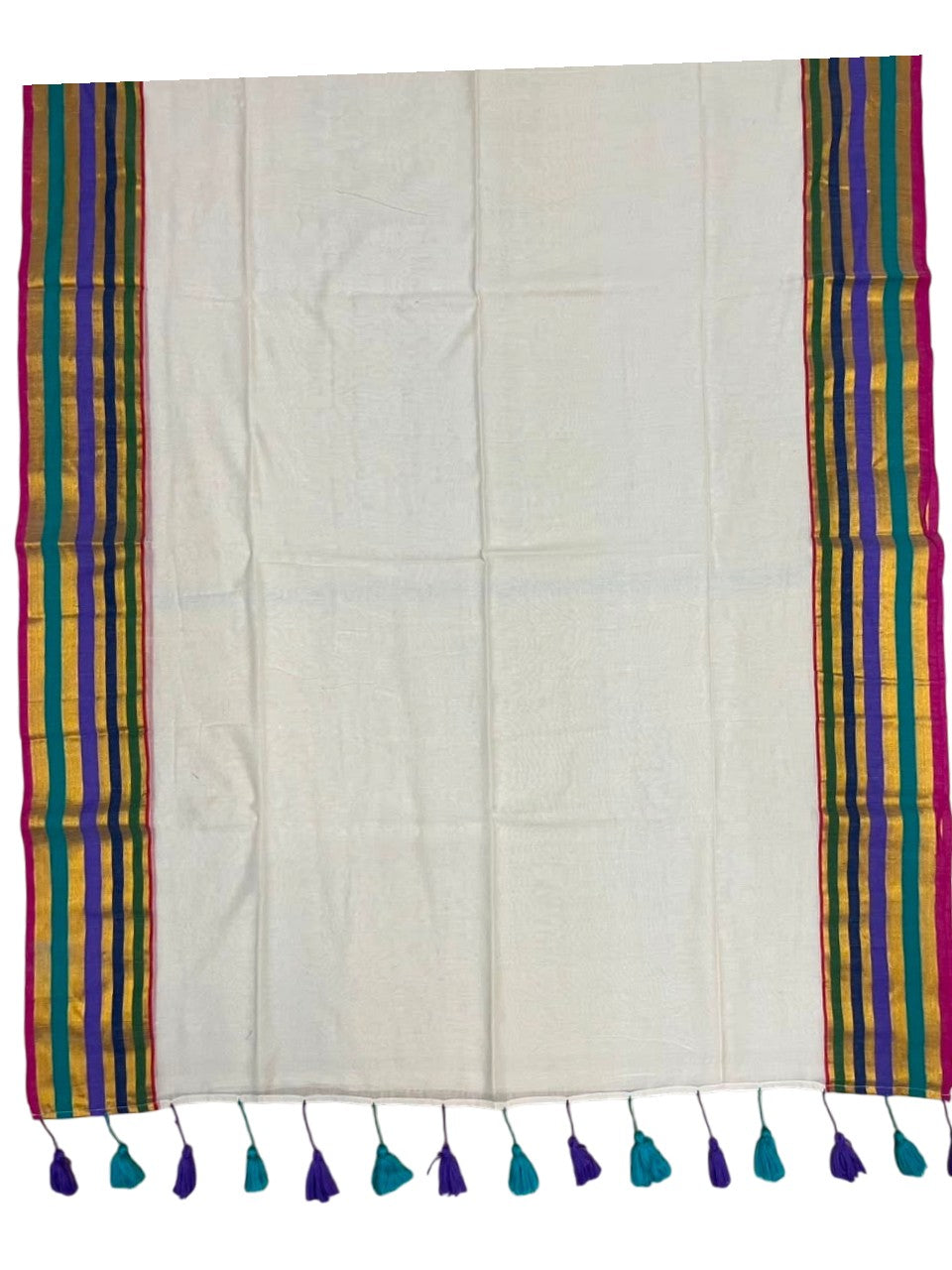 Southloom Mul Cotton 120 x 120 Soft Fabric Saree SL215