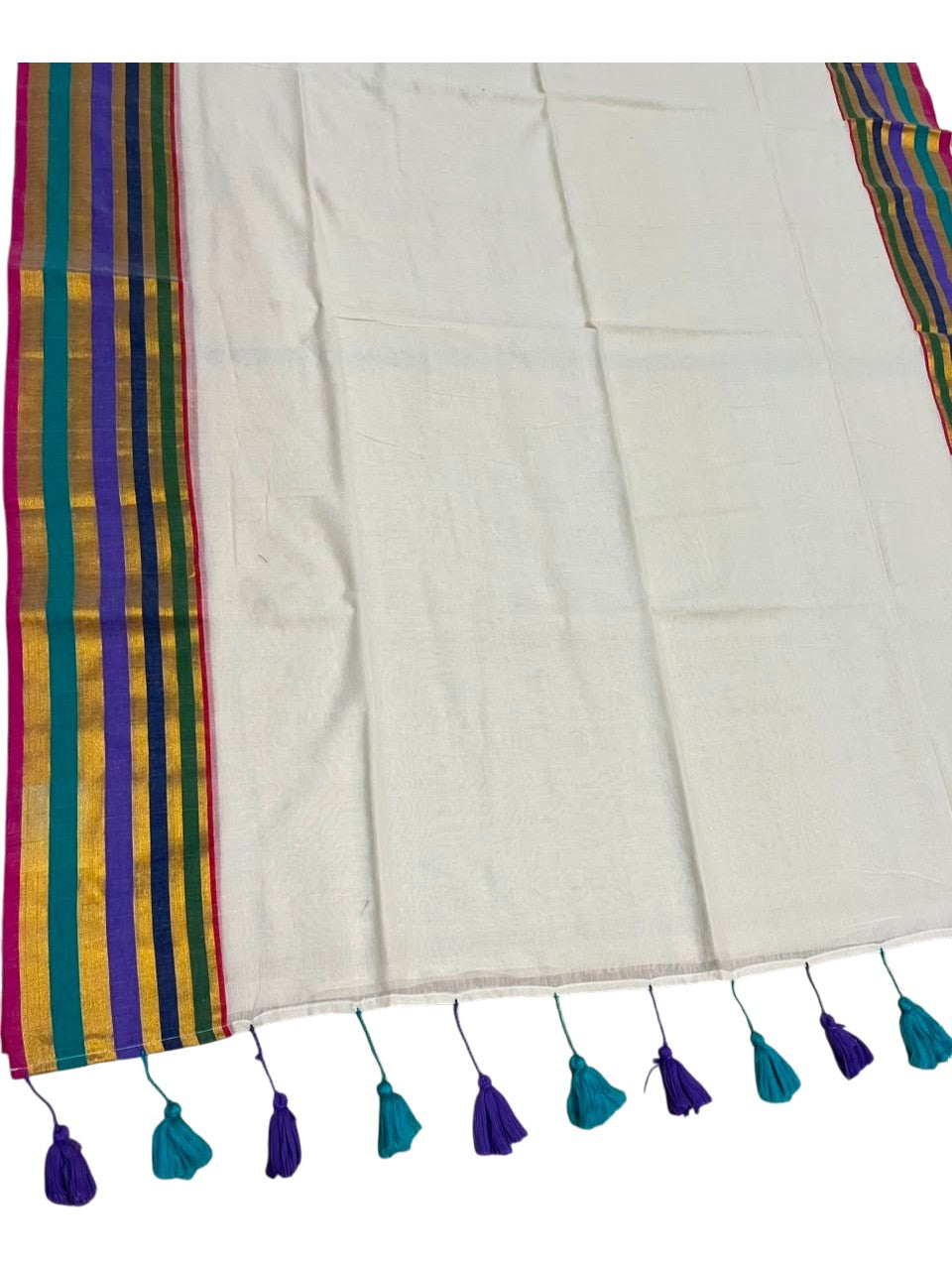 Southloom Mul Cotton 120 x 120 Soft Fabric Saree SL215