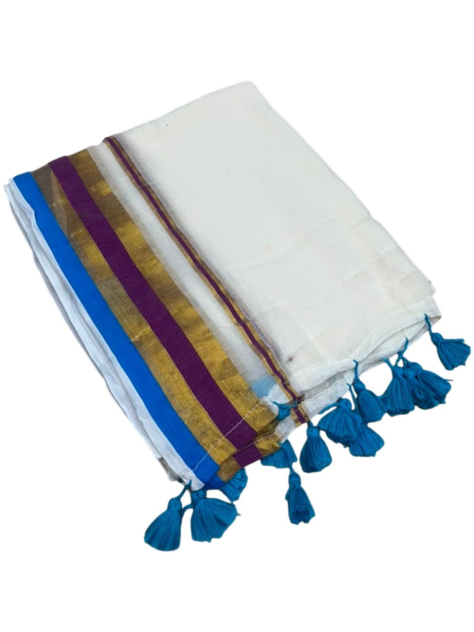 Southloom Mul Cotton 120 x 120 Soft Fabric Saree SL215
