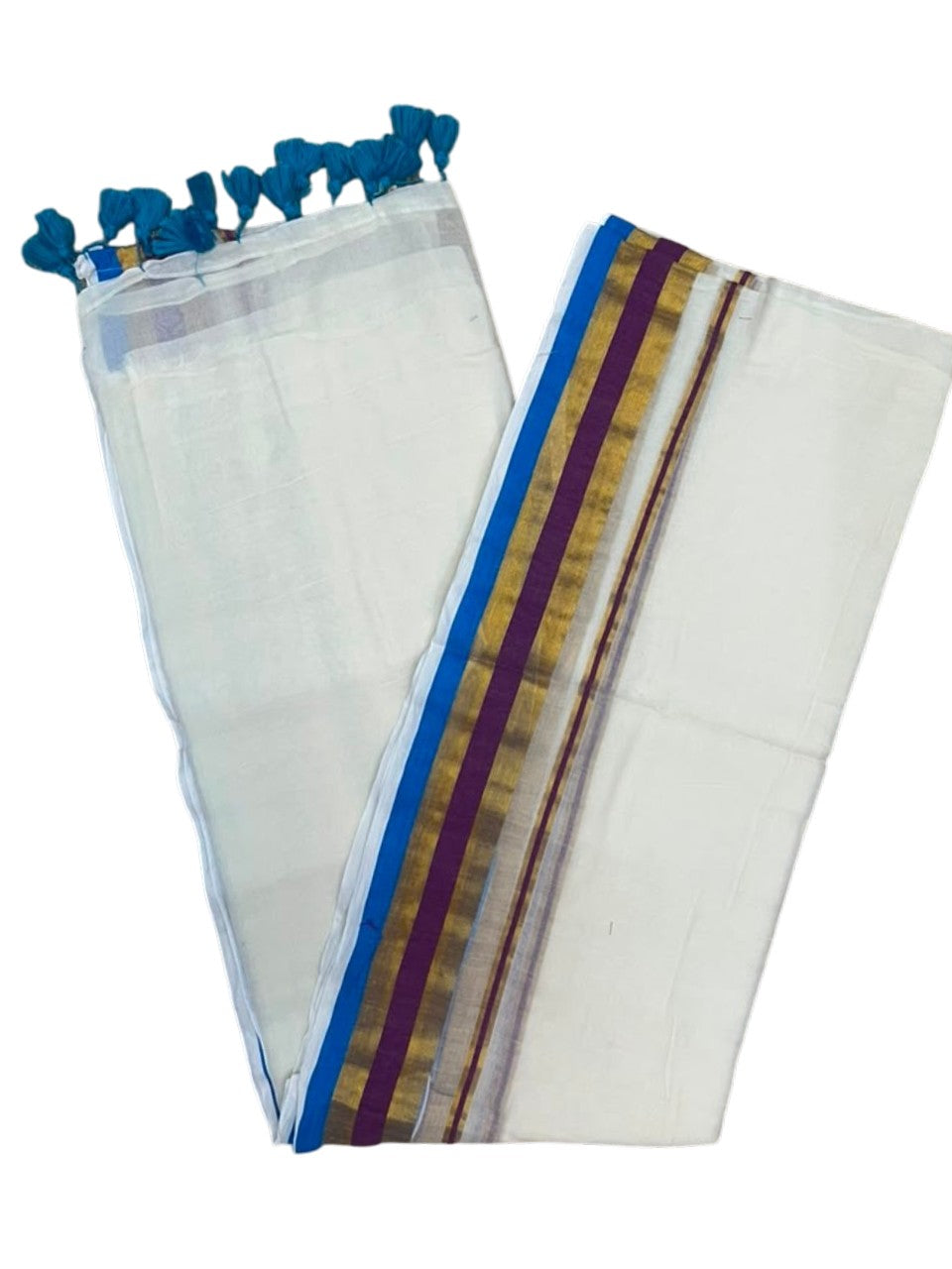Southloom Mul Cotton 120 x 120 Soft Fabric Saree SL215