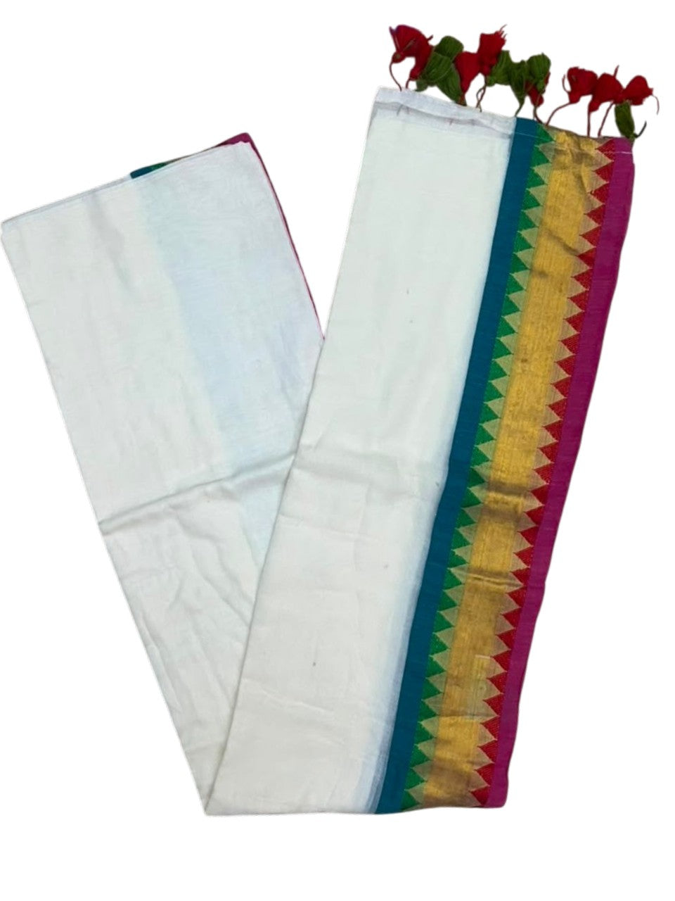 Southloom Mul Cotton 120 x 120 Soft Fabric Saree SL215