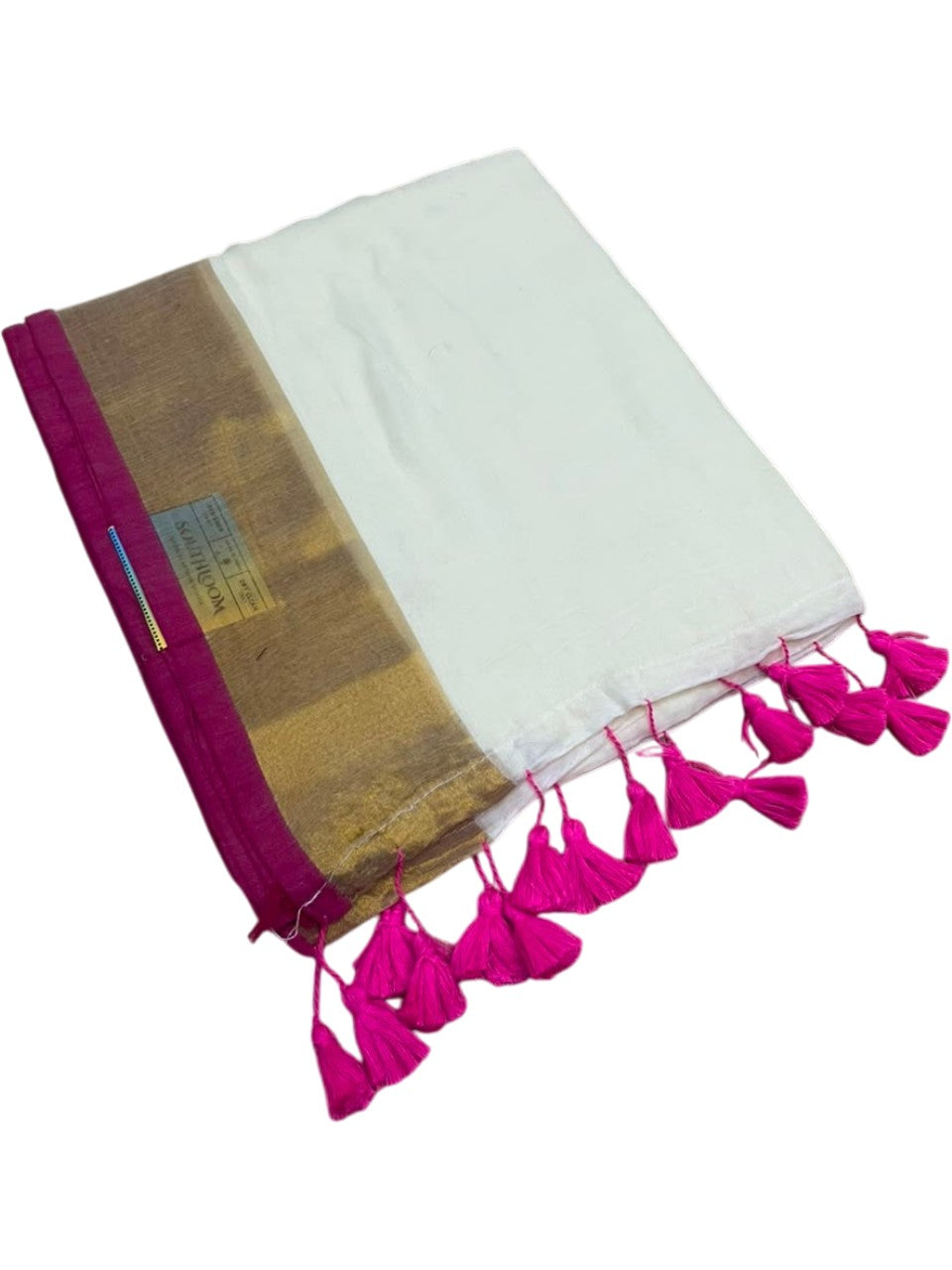 Southloom Mul Cotton 120 x 120 Soft Fabric Saree SL215