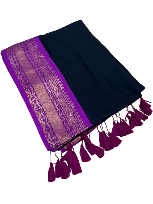Southloom Mul Cotton 120 x 120 Soft Fabric Saree SL215