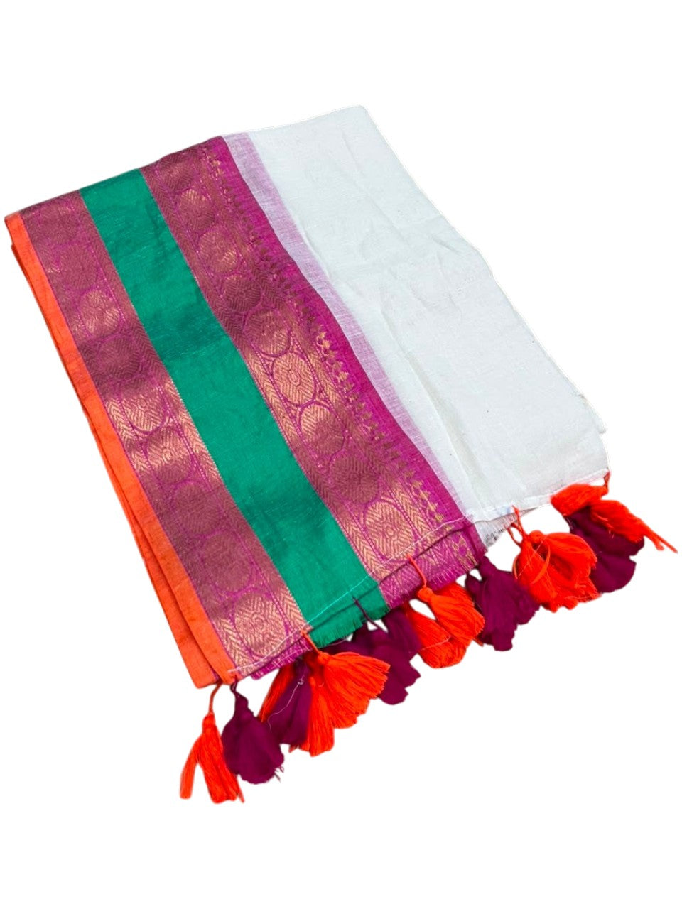Southloom Mul Cotton 120 x 120 Soft Fabric Saree SL215