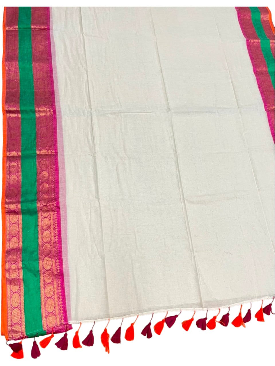Southloom Mul Cotton 120 x 120 Soft Fabric Saree SL215