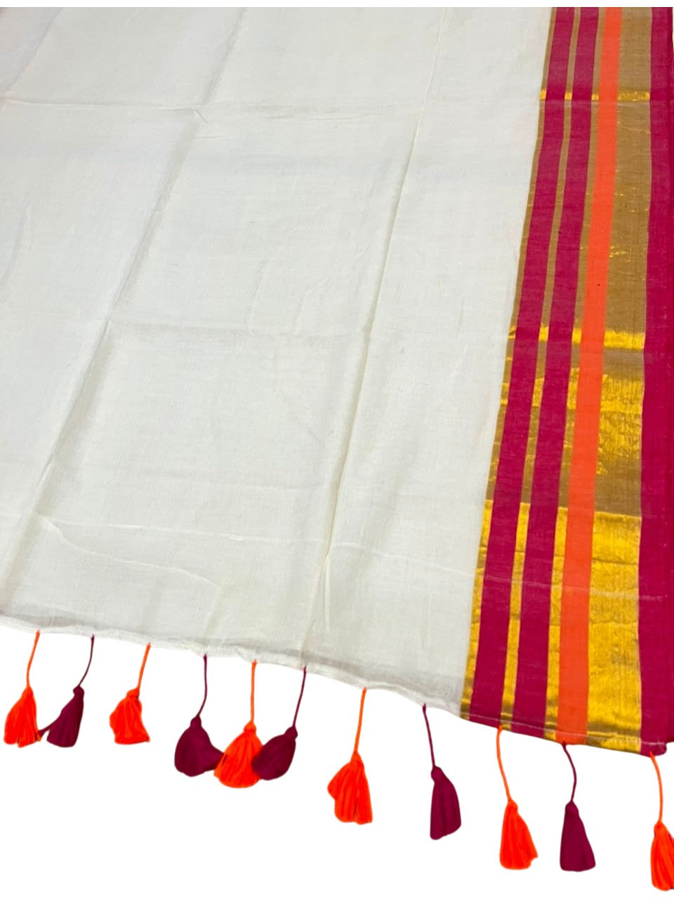 Southloom Mul Cotton 120 x 120 Soft Fabric Saree SL215