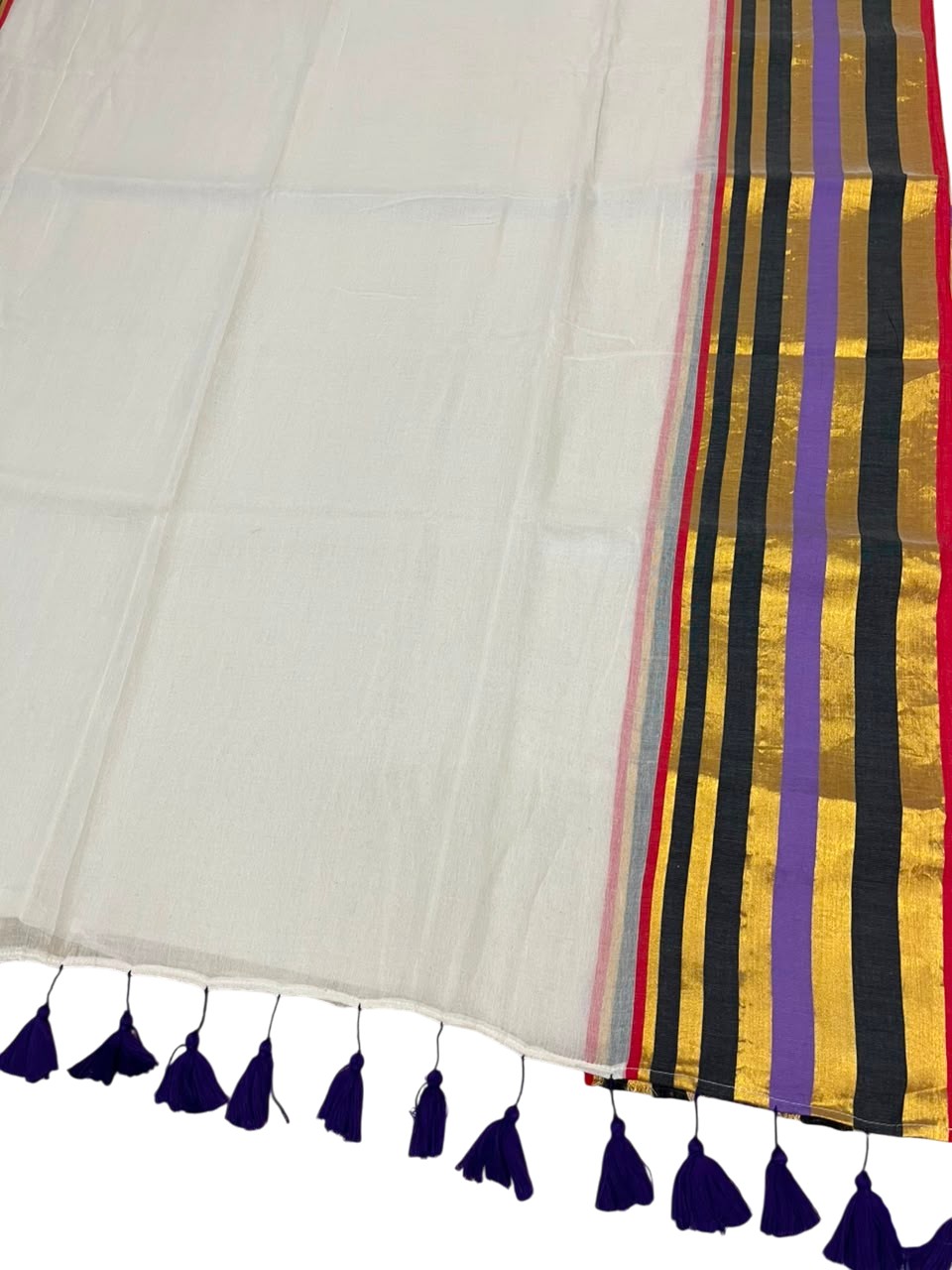 Southloom Mul Cotton 120 x 120 Soft Fabric Saree SL215
