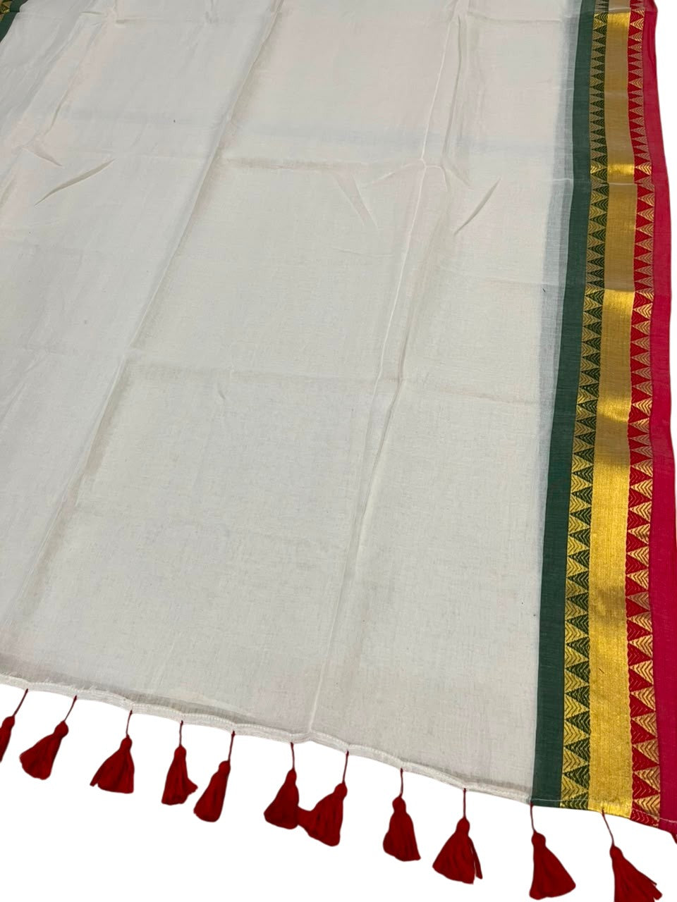 Southloom Mul Cotton 120 x 120 Soft Fabric Saree SL215