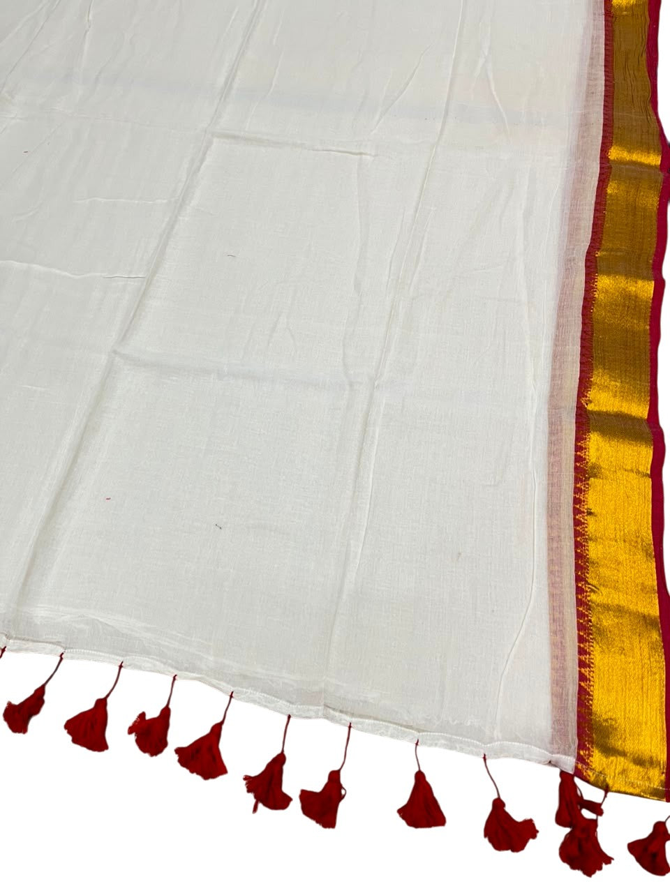 Southloom Mul Cotton 120 x 120 Soft Fabric Saree SL215