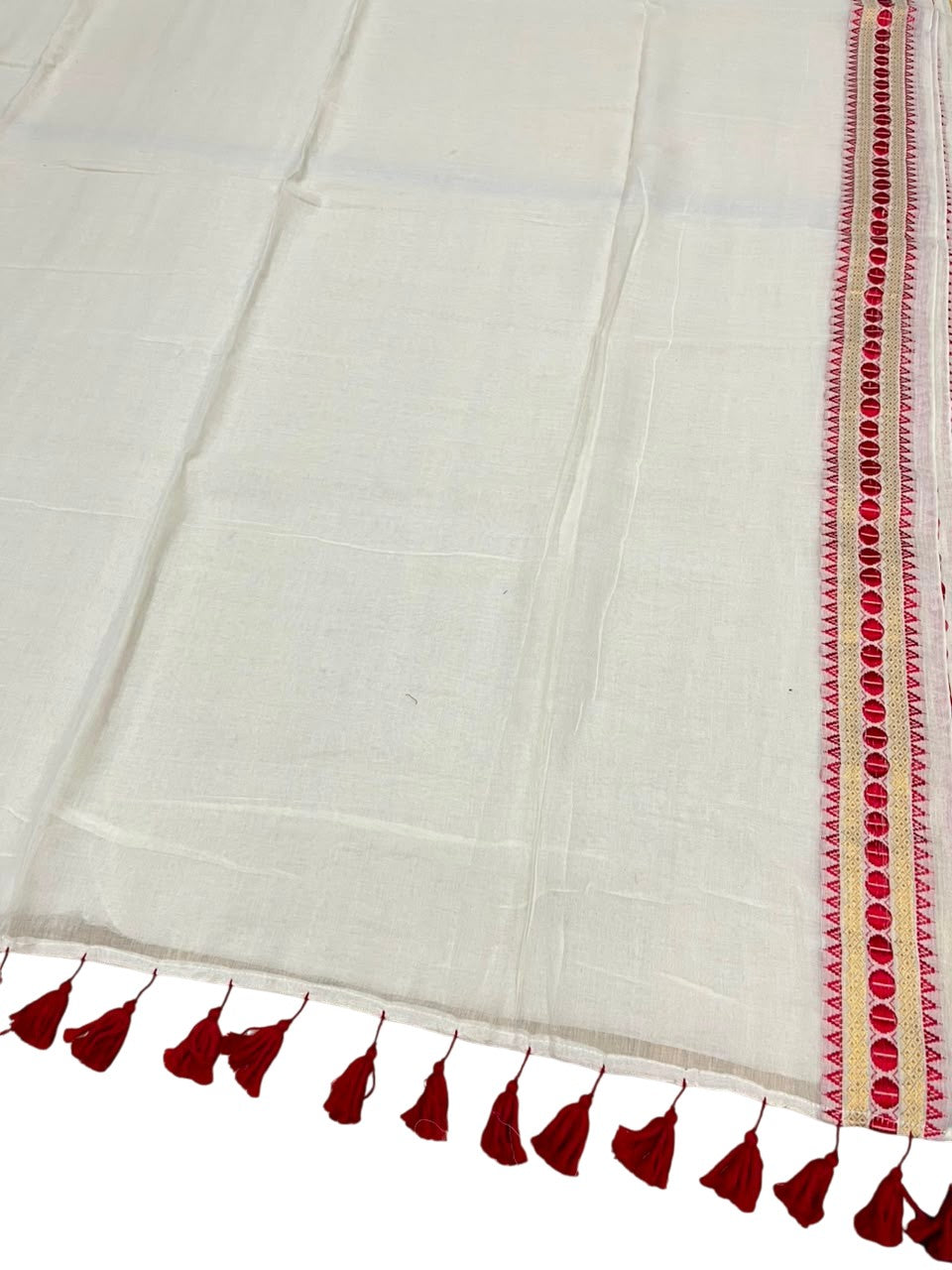 Southloom Mul Cotton 120 x 120 Soft Fabric Saree SL215