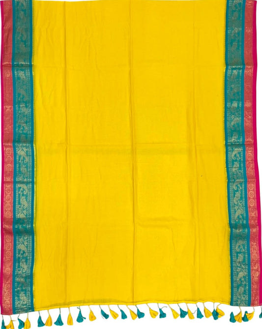Southloom Mul Cotton 120 x 120 Soft Fabric Saree SL215