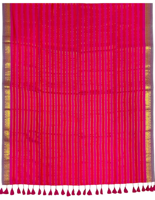Southloom Mul Cotton 120 x 120 Soft Fabric Saree SL215