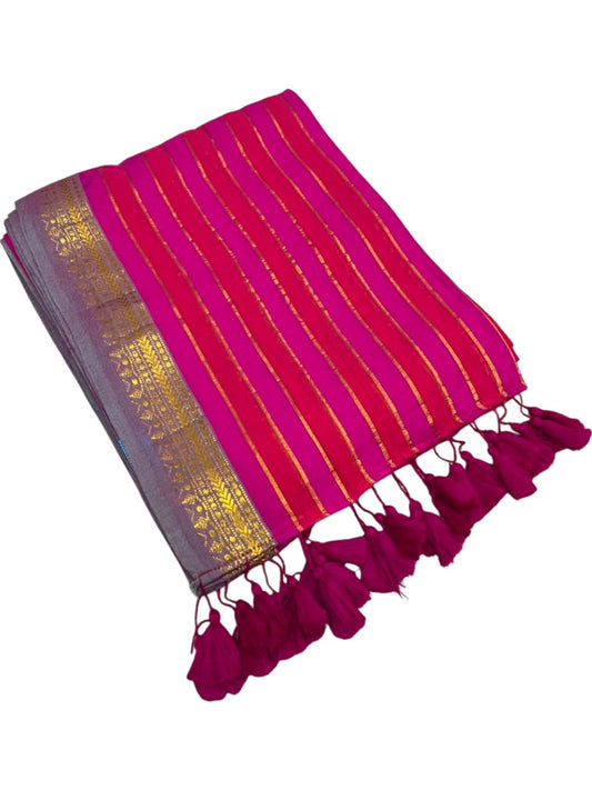 Southloom Mul Cotton 120 x 120 Soft Fabric Saree SL215