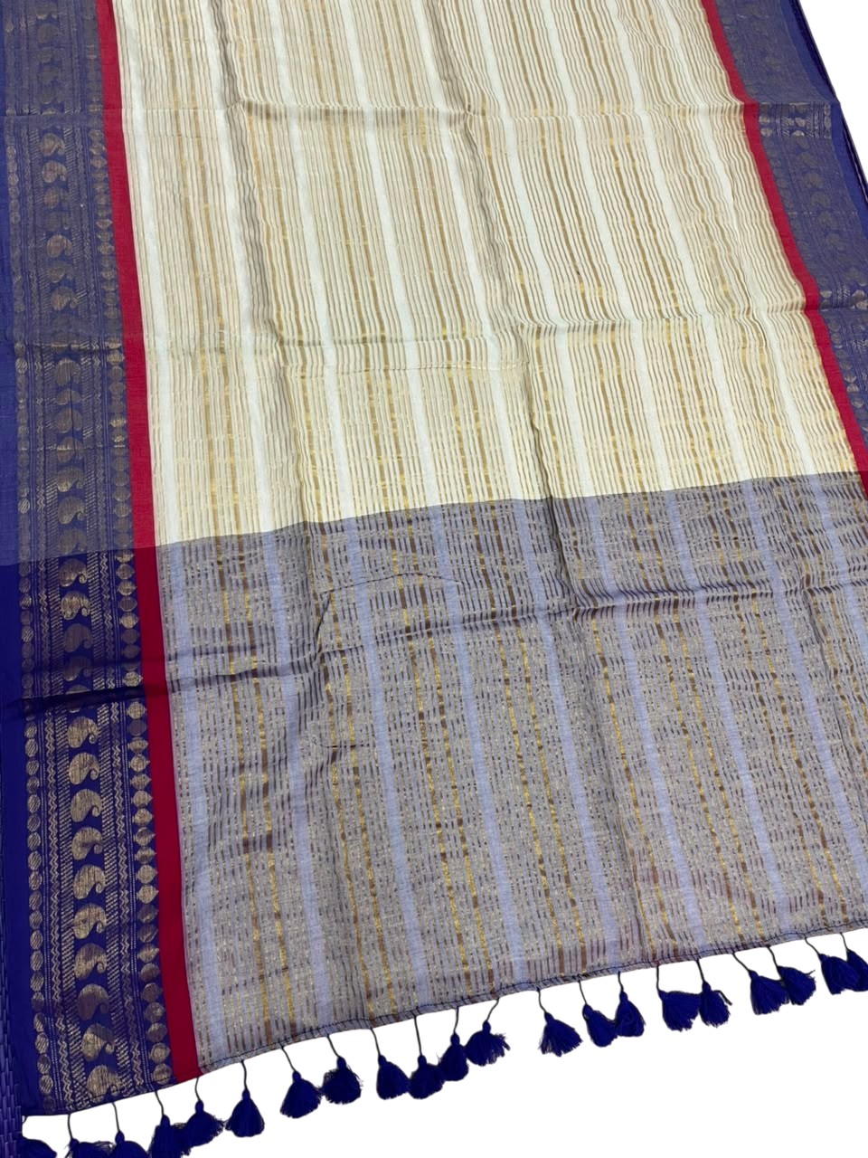 Southloom Mul Cotton 120 x 120 Soft Fabric Saree SL215