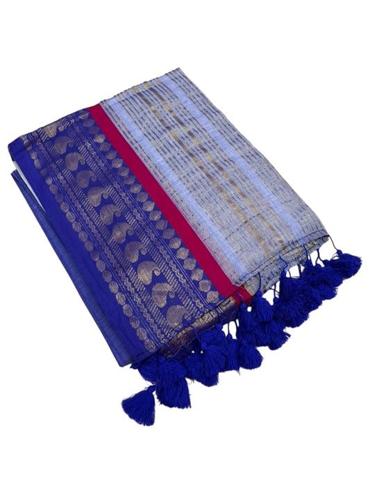 Southloom Mul Cotton 120 x 120 Soft Fabric Saree SL215