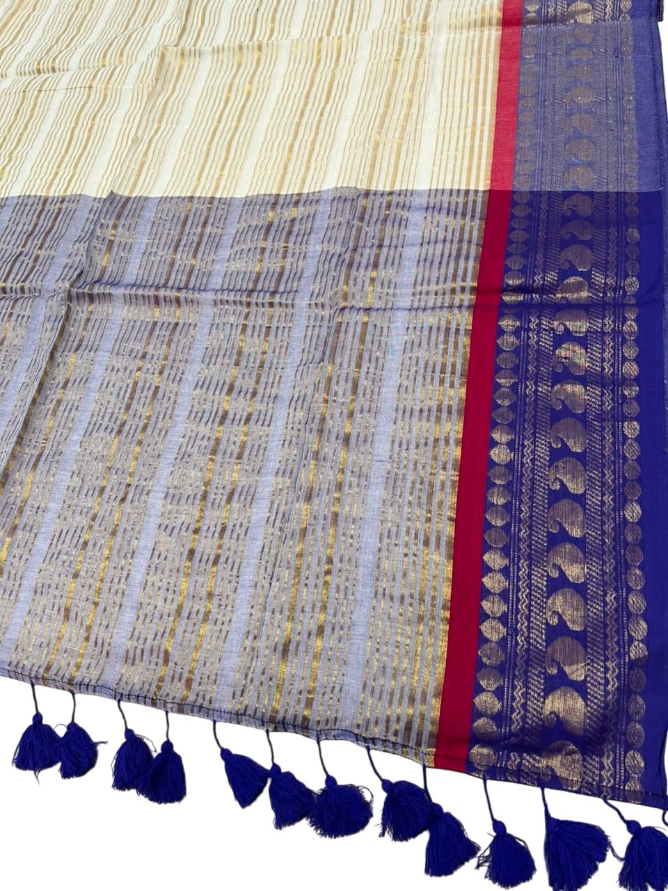 Southloom Mul Cotton 120 x 120 Soft Fabric Saree SL215
