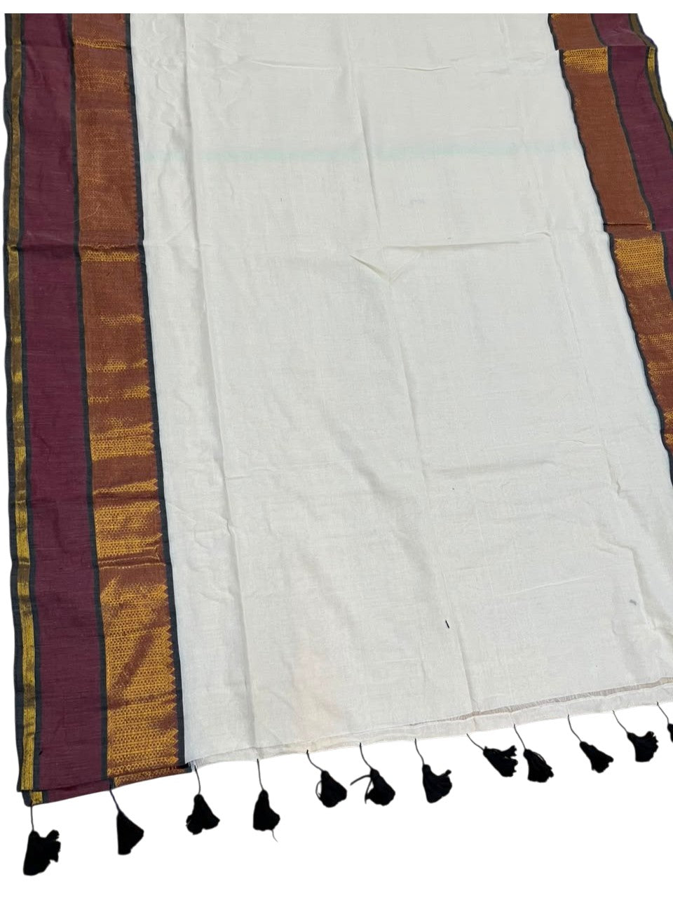 Southloom Mul Cotton 120 x 120 Soft Fabric Saree SL215