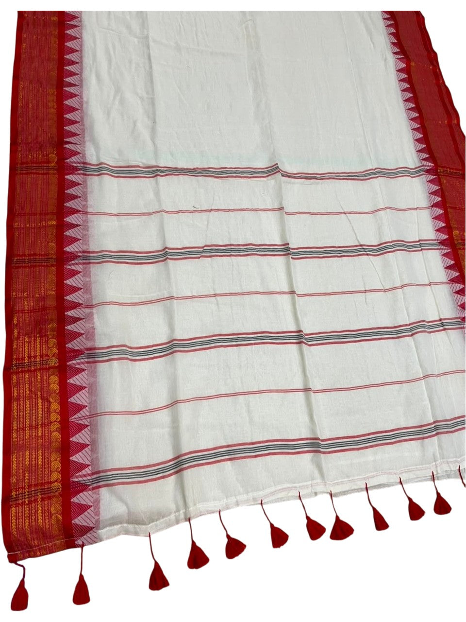 Southloom Mul Cotton 120 x 120 Soft Fabric Saree SL215