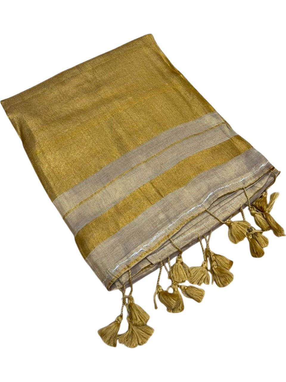 Southloom Tissue Mul Cotton 120 x 120 Soft Fabric Saree SL215