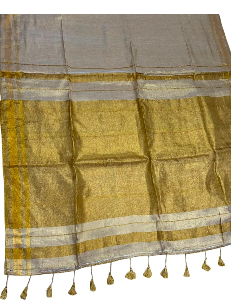 Southloom Tissue Mul Cotton 120 x 120 Soft Fabric Saree SL215