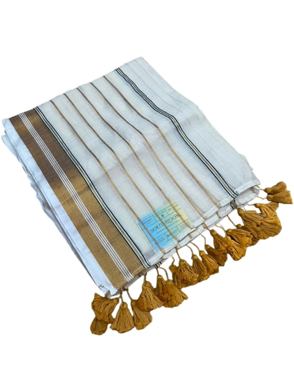 Southloom Mul Cotton 120 x 120 Soft Fabric Saree SL215