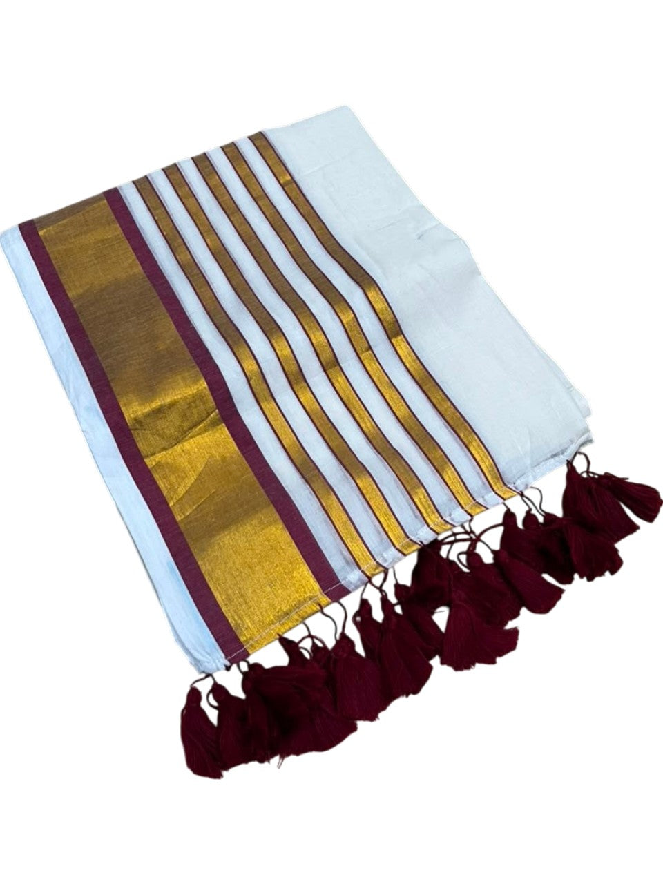 Southloom Mul Cotton 120 x 120 Soft Fabric Saree SL215