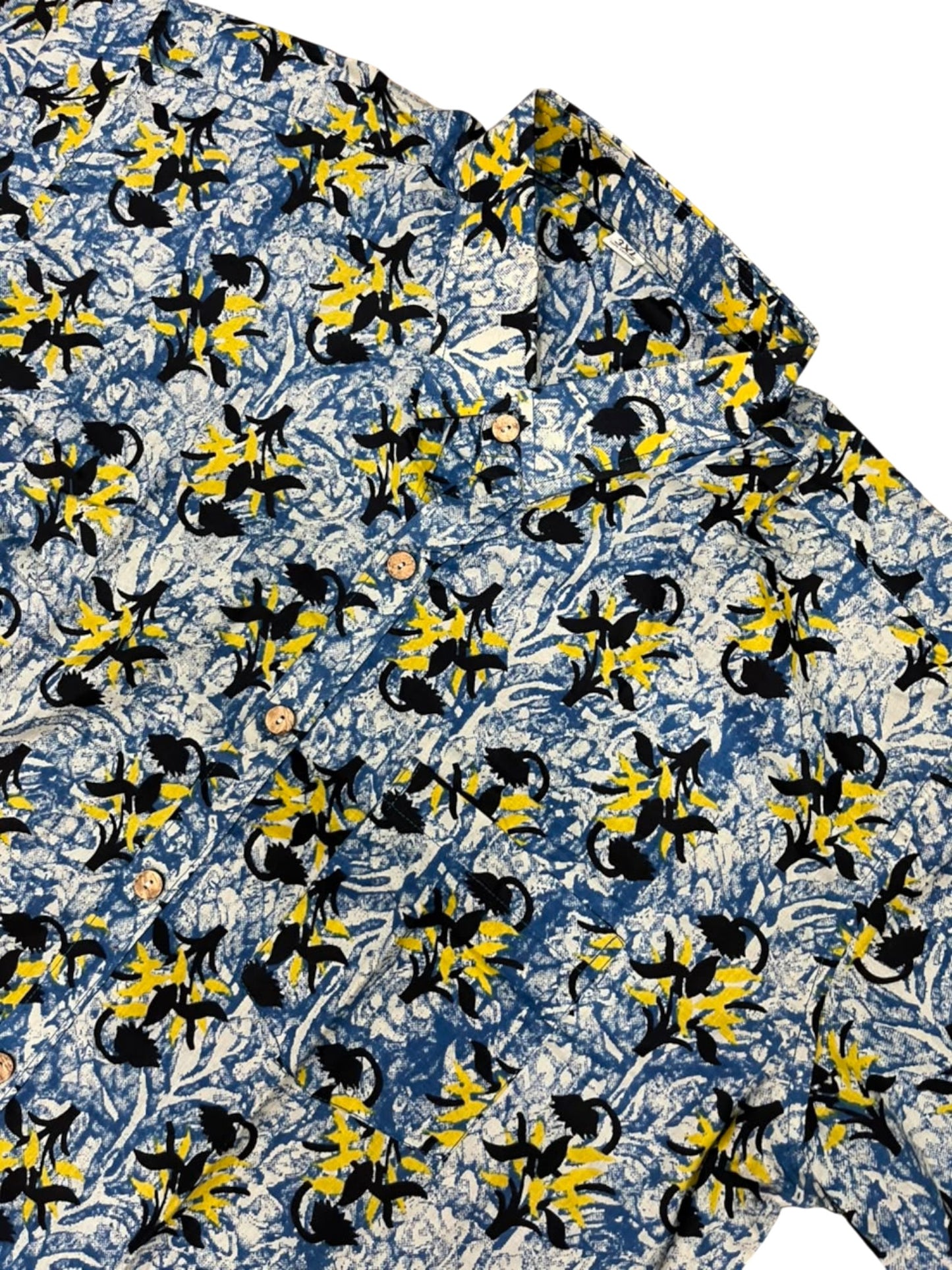 Southloom Jaipur Pure Cotton Block Printed Shirt for Men in Full Sleeve (3XL)