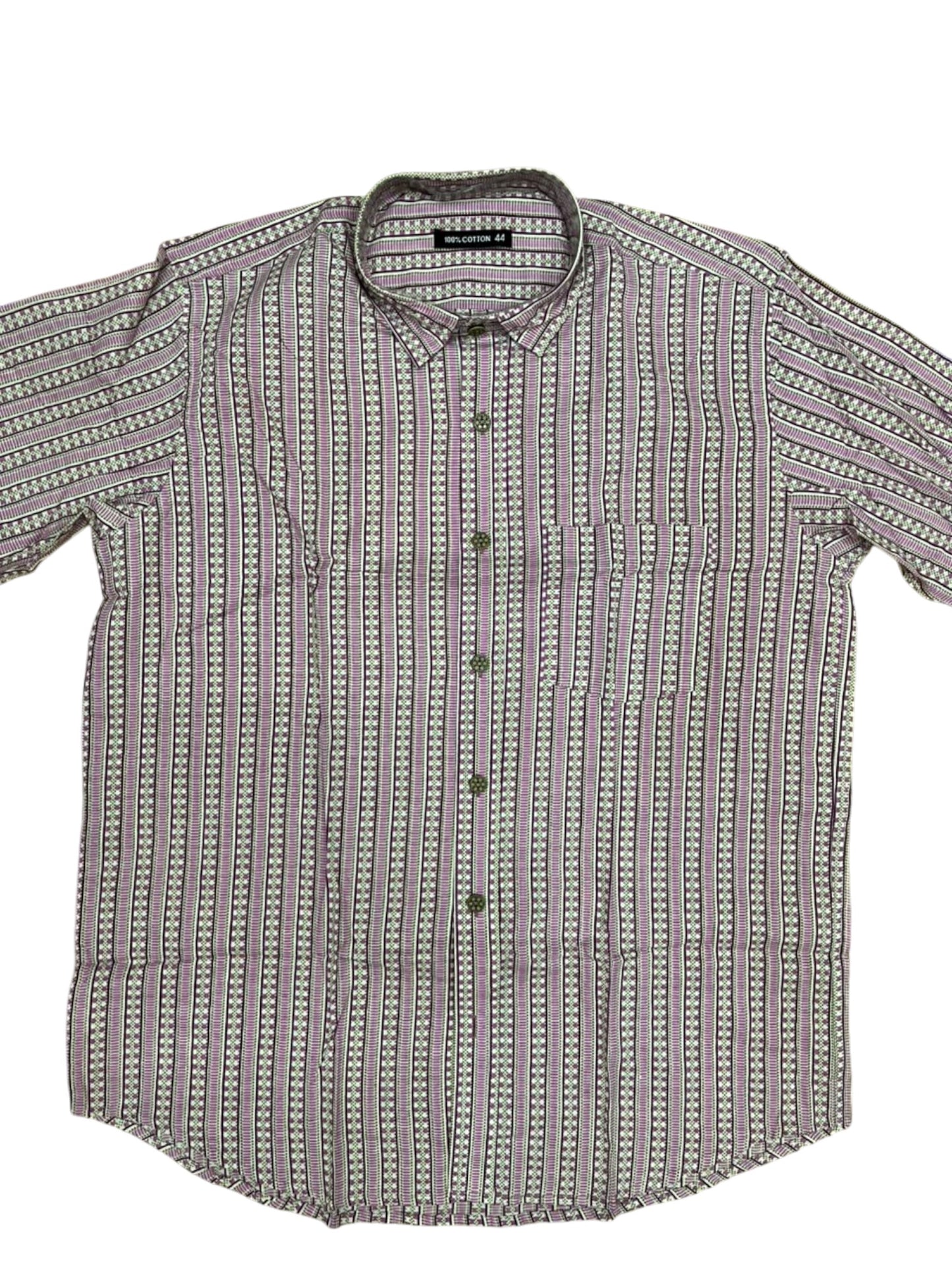 Southloom Jaipur Pure Cotton Block Printed Shirt for Men in Full Sleeve (2XL)
