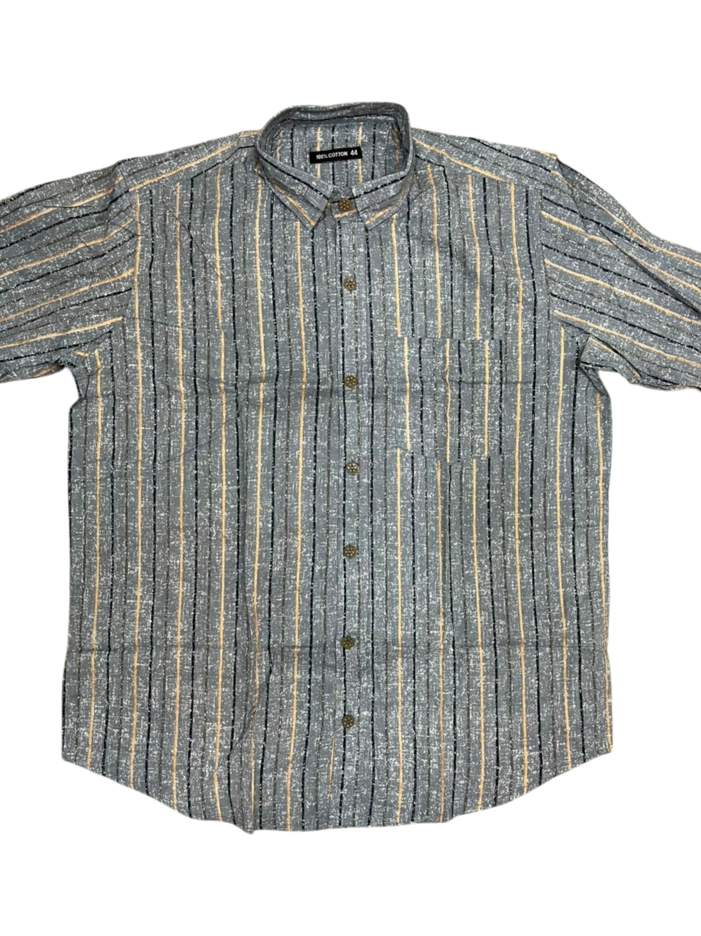 Southloom Jaipur Pure Cotton Block Printed Shirt for Men in Full Sleeve (2XL)