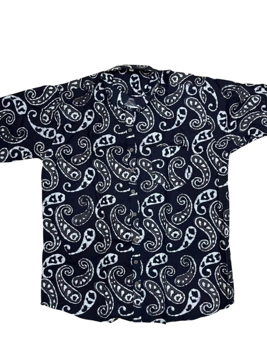 Southloom Jaipur Pure Cotton Block Printed Shirt for Men in Full Sleeve (2XL)