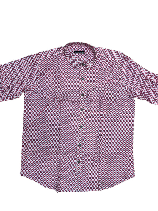 Southloom Jaipur Pure Cotton Block Printed Shirt for Men in Full Sleeve (2XL)