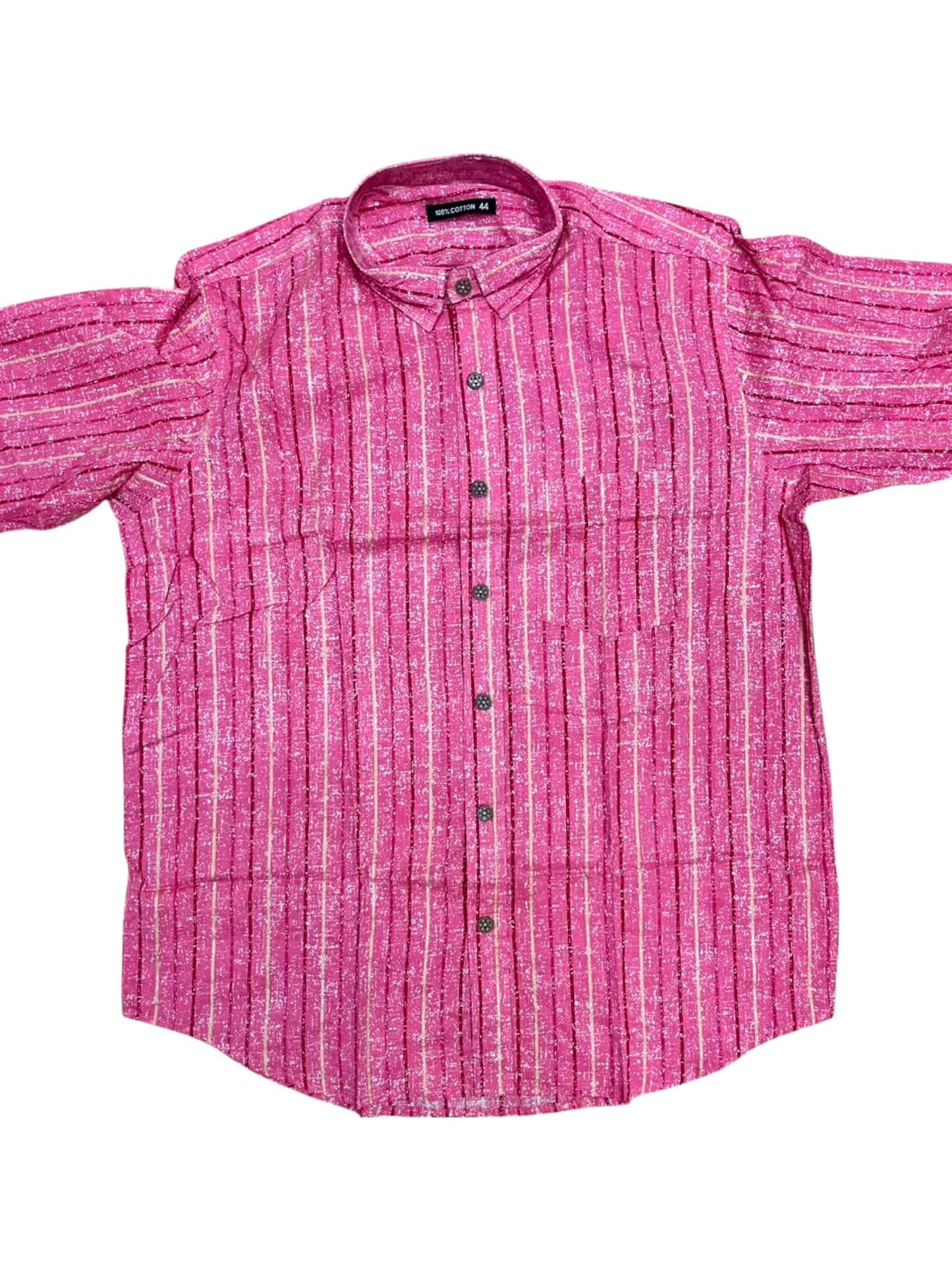Southloom Jaipur Pure Cotton Block Printed Shirt for Men in Full Sleeve (2XL)
