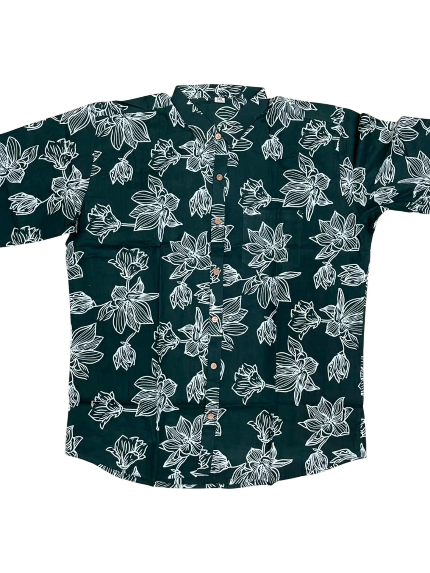 Southloom Jaipur Pure Cotton Block Printed Shirt for Men in Full Sleeve (3XL)