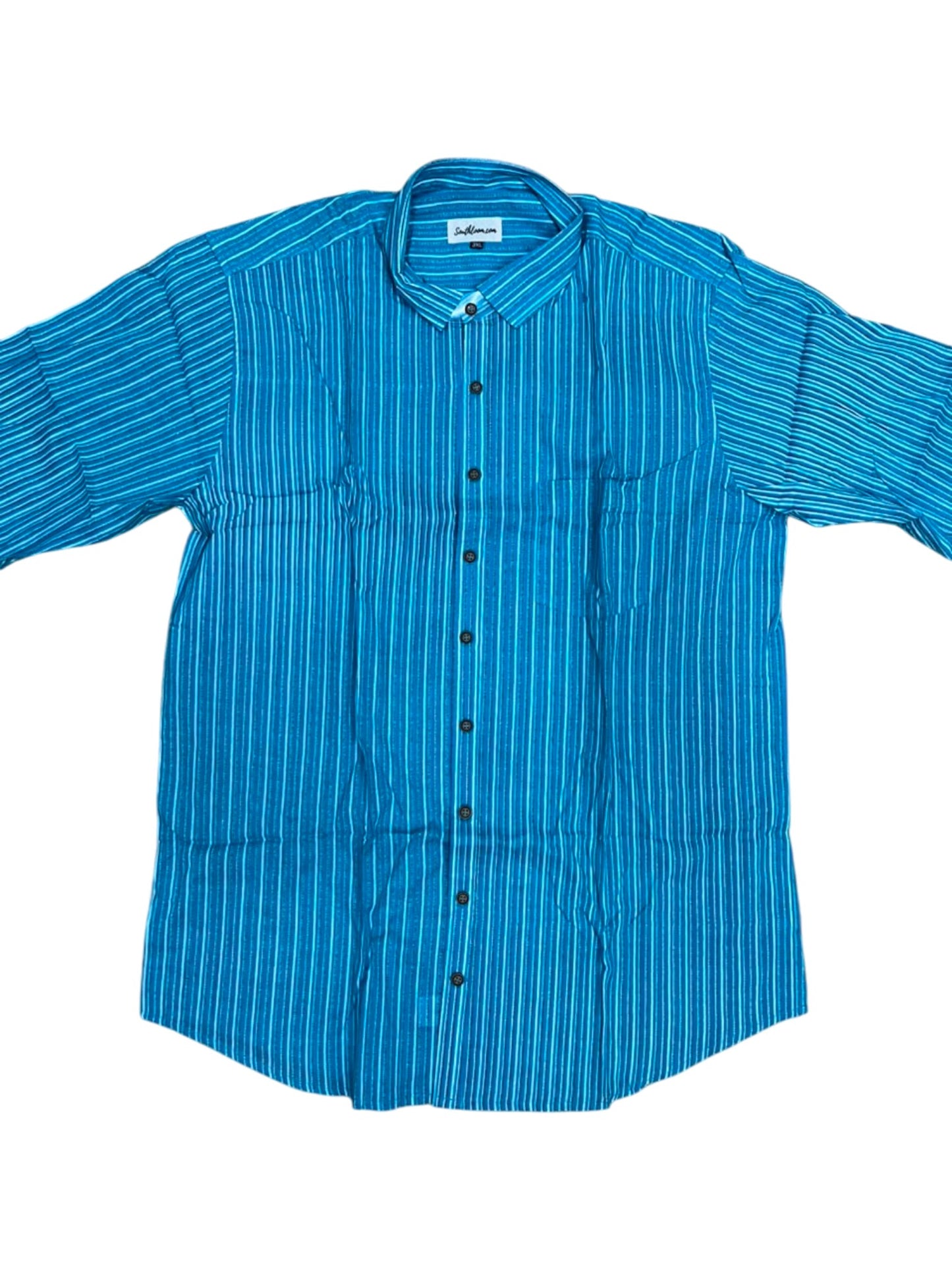 Southloom Jaipur Pure Cotton Block Printed Shirt for Men in Full Sleeve (3XL)