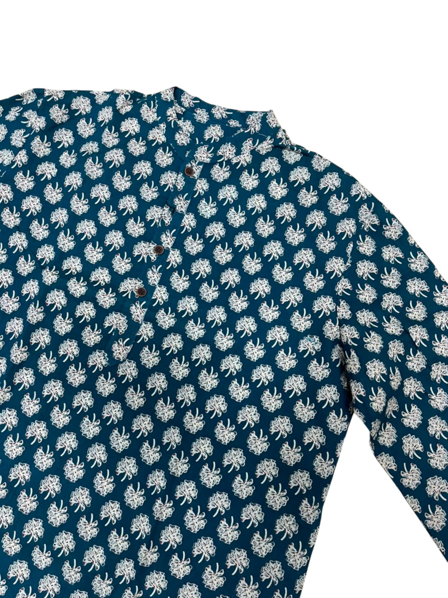 Southloom Pure Cotton Jaipur Printed Long Kurta for Men