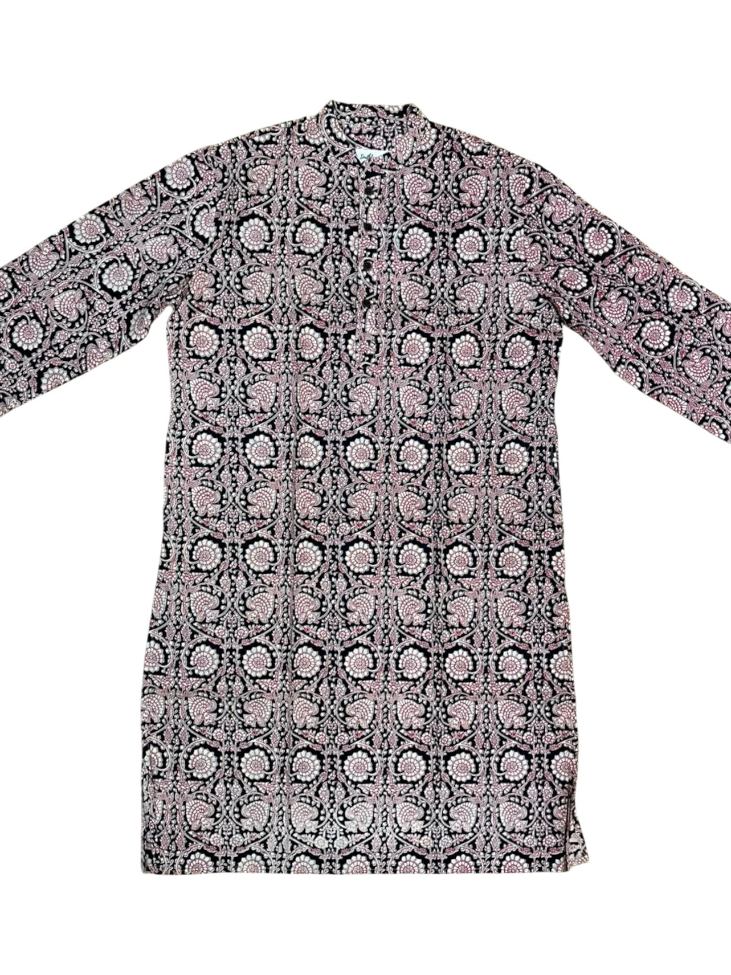 Southloom Pure Cotton Jaipur Printed Long Kurta for Men