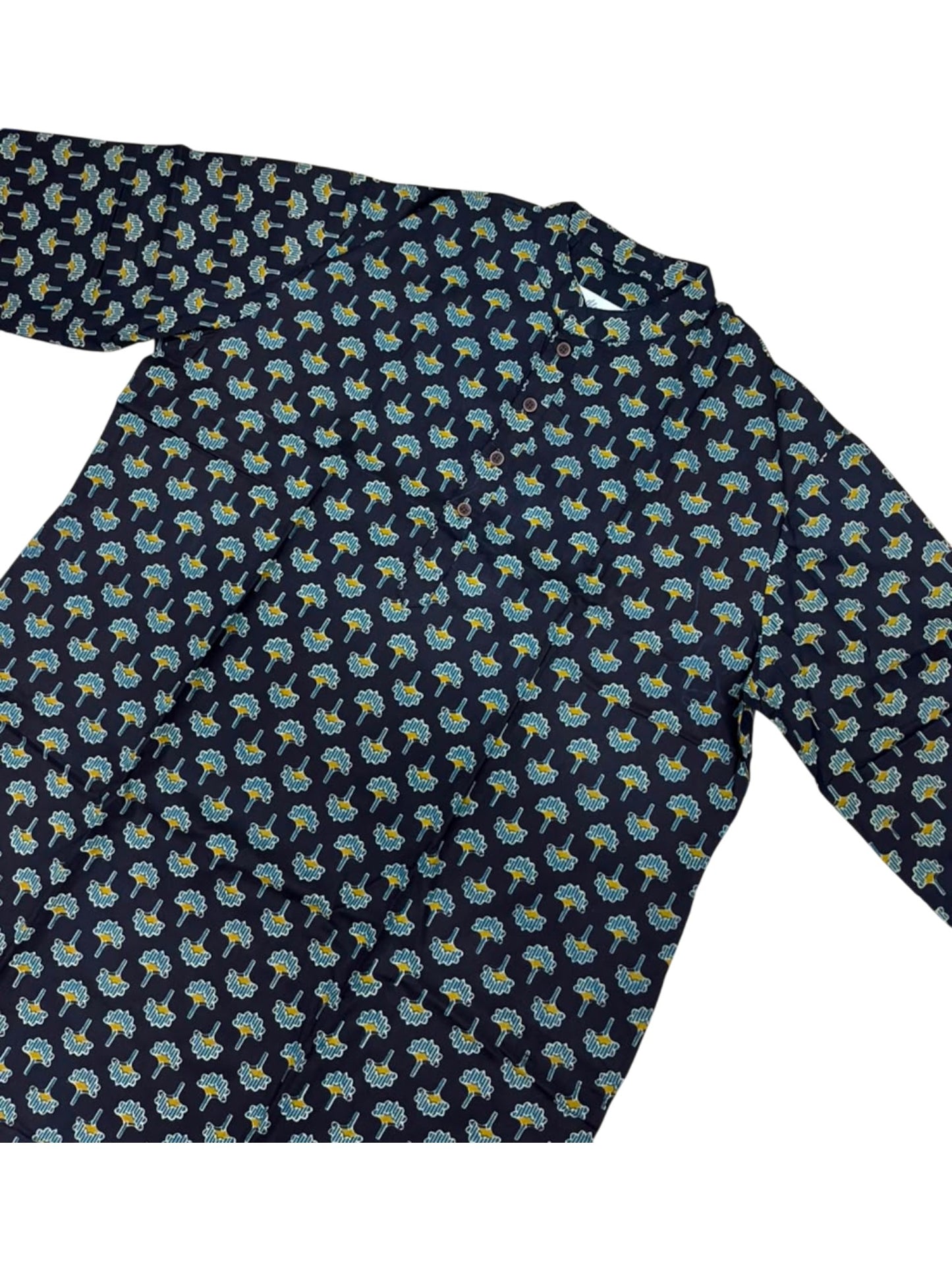 Southloom Pure Cotton Jaipur Printed Long Kurta for Men